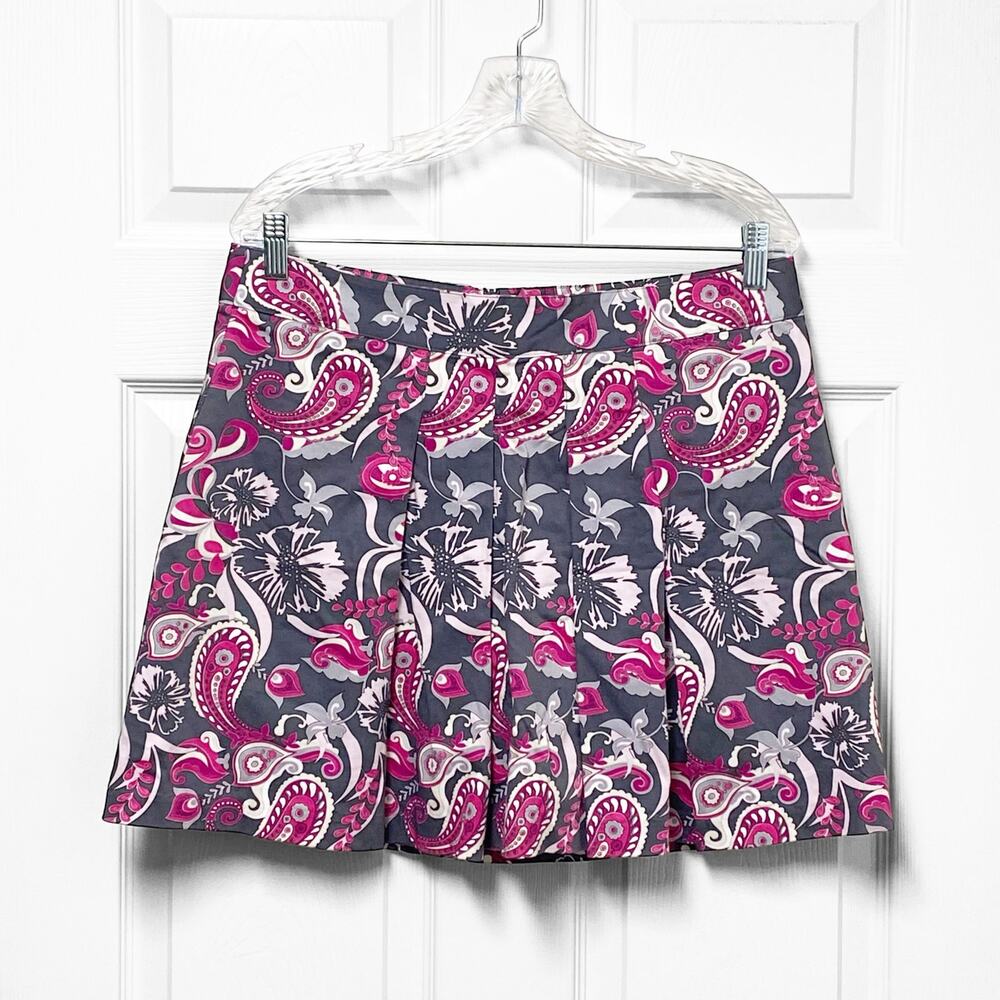 Lady Hagen Golf Tennis Skort – 10 Pink Gray White Paisley